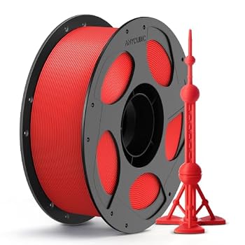 ANYCUBIC PLA Plus (PLA+), 3D Printer Filament 1.75mm, High Toughness 3D Printing Filament, Dimensional Accuracy +/- 0.02mm, Print with Most FDM 3D Printers, 1KG Reusable Spool, Bright Red