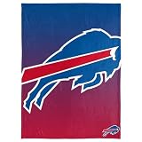 FOCO NFL Micro Raschel Throw Blanket, Gradient, 50 x 60 Buffalo Bills