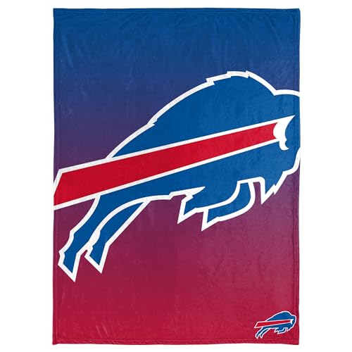 FOCO NFL Micro Raschel Throw Blanket, Gradient, 50 x 60 Buffalo Bills