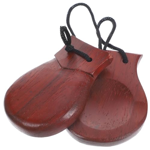 GOOHOCHY Percussion Instruments for Adults Castanets Made of Wood Perfect for Classroom Rewards