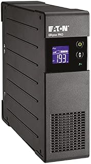 Eaton Ellipse PRO 650 DIN bezprzerwowe zasilanie (UPS) 650 VA z zabezpieczeniem przed przepięciem (4 wyjścia Schuko) i regulacją napięcia (AVR)