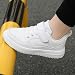 Imagen de Dhinash Zapatillas Deportivas Sin Cordones para Niños Zapatillas Casual Zapatos para Uniformes de Escuela Calzados para Correr en Asfalto Exterior Interior Zapatos de Running Blanco Talla 39