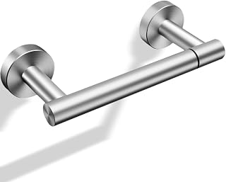 Day Moon Brushed Nickel Toilet Paper Holder - Rustproof Wall Mount Modern Bathroom Roll Holder, Easy Install
