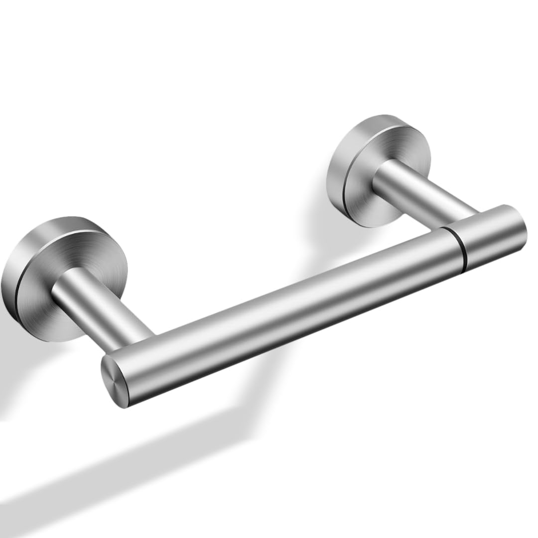 Day Moon™ Chrome Toilet Roll Holder - Brushed Nickel Toilet Paper Holder Wall Mounted