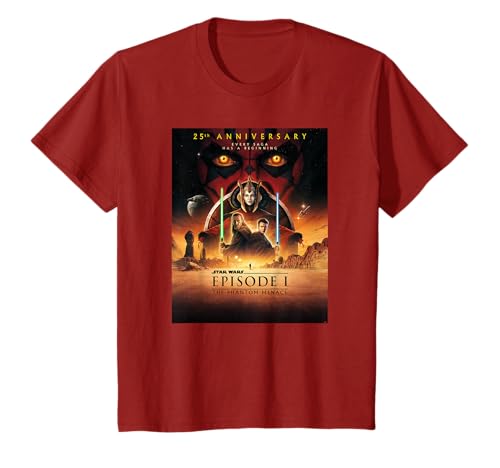 Star Wars Episode I 25th Anniversary Official Movie Poster Camiseta