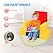 JOYMOR 6-Piece Fabric Soft Play Baby Climbing Blocks for Toddlers with Foldable Long Slide, Foam Climbing Toys for Toddlers 1-3 Inside for Kids' Physical Coordination, Graphics Cognition, Creativity