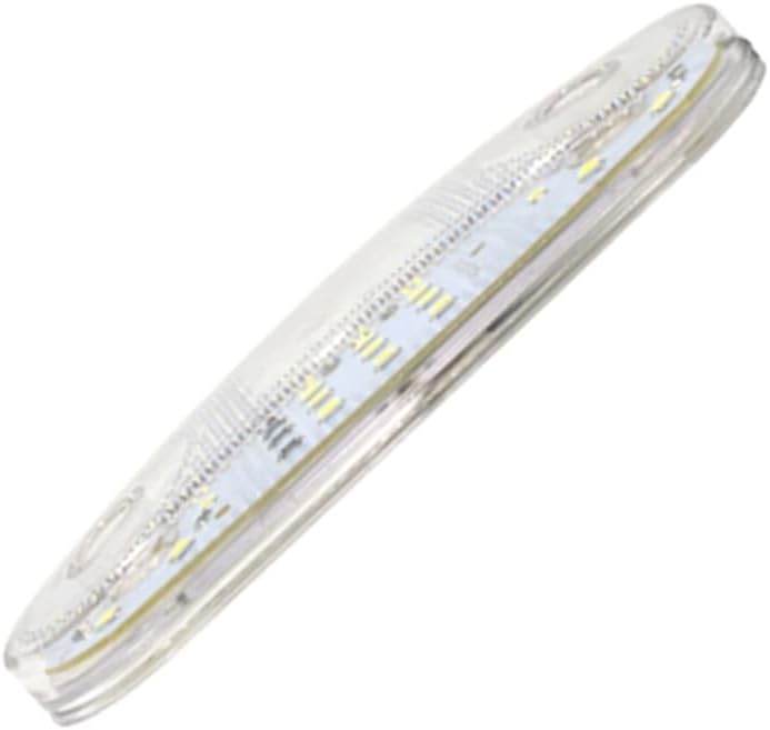 Surface Mount Camper Turn Signal Side Marker Indicator Lamp, 10X21-LEDs Trailer Truck Clearance Side Marker Light, Fit for 12V-24V Vehicles - Clear Lens White Light