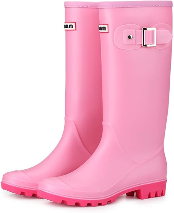 Amazon Co Jp Sdf 長靴 レディース レインブーツ ロングブーツ レインシューズ ロング雨靴 ラバーブーツ 雨具 無地 おしゃれ 滑り止め 防水 梅雨対策 通勤 通学用 カジュアル オシャレ かわいい 防水 軽量 レディース ジョッキーブーツ レインブーツ ファッション