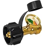Propane Tank Gauge,Propane Tank Gauge Level Indicator,Universal Propane Gauge for 5-40 lb LP Tank,Color-Coded Gas Pressure Meter & Leak Detector QCC1/Type 1,Easy to Read for BBQ,RV,Camper,Heater etc.