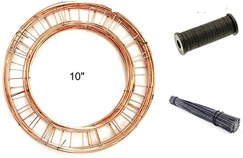 Couronne Bague kit -10 x 25,4 cm Anneaux, 1 x Fil de reliure et 250 g 20,3 cm Stubwire 240 fils Environ