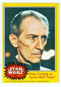 Star Wars card #181 1977 Topps Peter Cushing as Grand Moff Tarkin