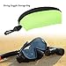 equlup Diving Goggle Storage Bag, Portable Dustproof Fall Diving Goggle Storage Bag Resistant Neoprene Gadgets Gear Pouch for Sunglasses Glasses (Fluorescent Green)