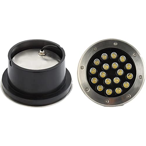 Faretti Piscina - Faretto Subacquei, Faretto Da Terra, Faretto Da Terra Lampada Da Terra Da Esterno A LED IP68 Impermeabile 110-230V Lampada Da Pavimento Da Incasso Ad Alta Energia(Green Light,5W)