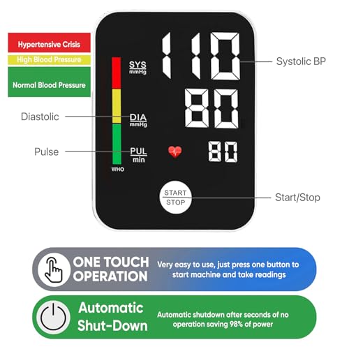 Image of Rechargeable Bp Monitor Digital Fully Automatic Upper Arm Blood Pressure Checking Machine With Talking Function Cuff Kit For Home Best Most Accurate Measurement- White