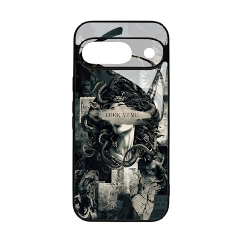 qizjio Cool Medusa Phone Case Shockproof Protective Greek Mythology Snake Phone Cover for Google Pixel 9