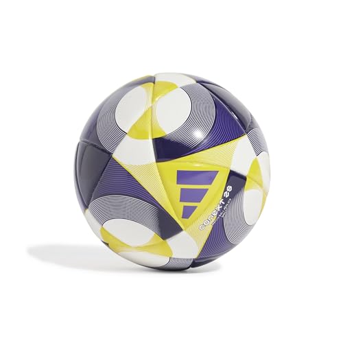 Adidas Unisex-Adult Conext25 Mini Soccer Ball,White/Yellow/Pantone,1