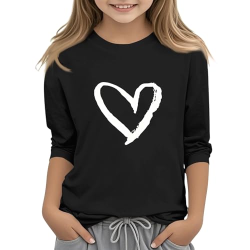 Teen Girl Shirts 3/4 Sleeve Fall Tops Crewneck Lightweight Summer Clothes 3/4 Legth Sleeve Floral Print Outfits Beach