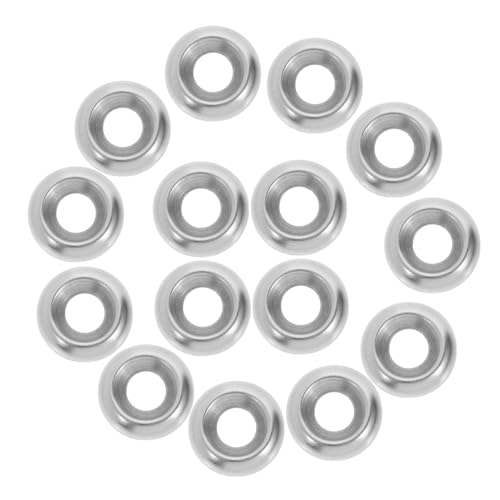 OKUMEYR 200pcs Stainless Steel Recessed Finish Washers for Countersunk Screws Cup Washers Gasket for Automotive Construction and Industrial Applications