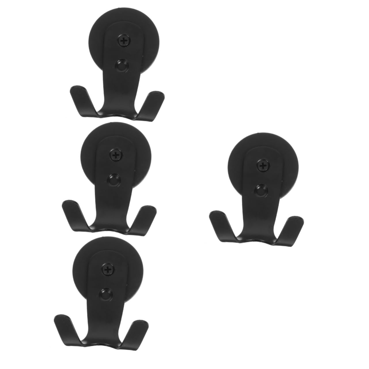 Crochet magnétique noir SHINEOFI lot de 4 pour clé et couronne