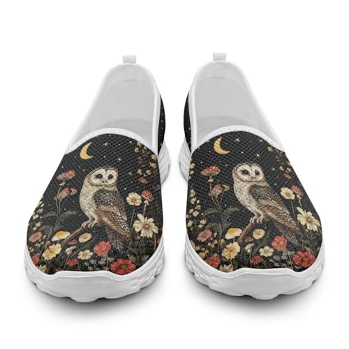 Art Travel Walking Shoes Womens Slip on Flats Shoes Comfortable Summer Loafers Dressy Flat Sneakers