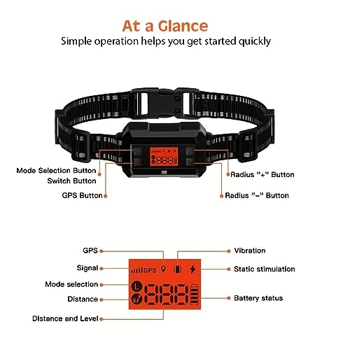 GPS Dog Fence 2nd Gen with GPS Signal Boost and AI Scene Recognition Wireless Dog Fence for Medium and Large Dogs, Size 9-23in The Newest Model - Thumbnail 3