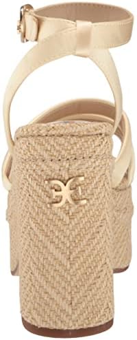 Sam Edelman Women's Tibby Wedge Sandal, Washed Lemon, 7 | Image 2