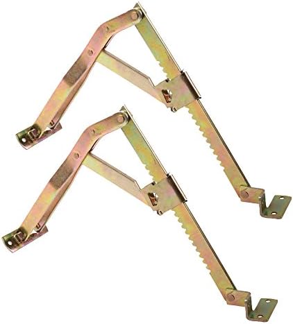 Adjustable Drafting Table Hardware Hinge for Massage Couch Drawing Board Table Facial Bed, Bronze (2PCS)