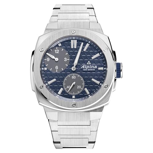 Alpina Men's Automatic Alpiner, 41mm Silver-Tone Stainless Steel Case with a Navy Dial (Style: AL-650NDG4AE6B)