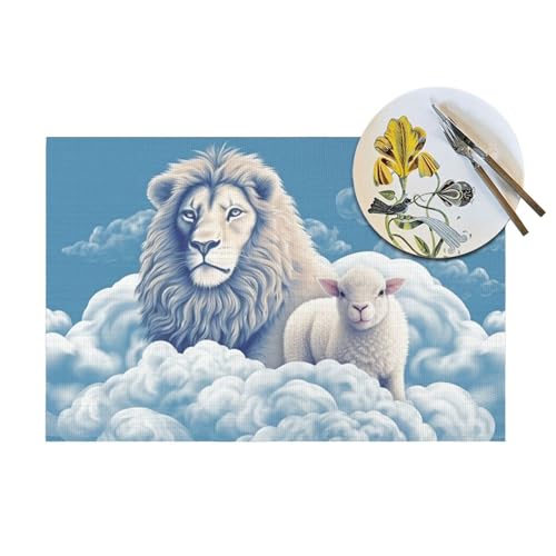 Set de table résistant à la chaleur en PVC tissé lavable pour protéger vos meubles - 8