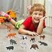 12 Stück Safari Tiere Figuren Set, Realistische Dschungel Wildtiere Figuren aus Kunststoff, Mini Tierfiguren Spielzeug für Kinder, Jungen & Mädchen, Lernspielzeug, Tortenaufsatz, Geschenkidee