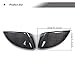Real Carbon Fiber Mirror Cover Compatible with 2014-2020 Audi A3 S3 RS3 (8V) Mirror Caps Without Lane Assist