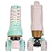 YYW Roller Skates for Girl Women Quad Roller Derby Skates High Top Double Row Light Up Roller Skates PU Skates Shoes for Kid Beginner Indoor Outdoor (37)