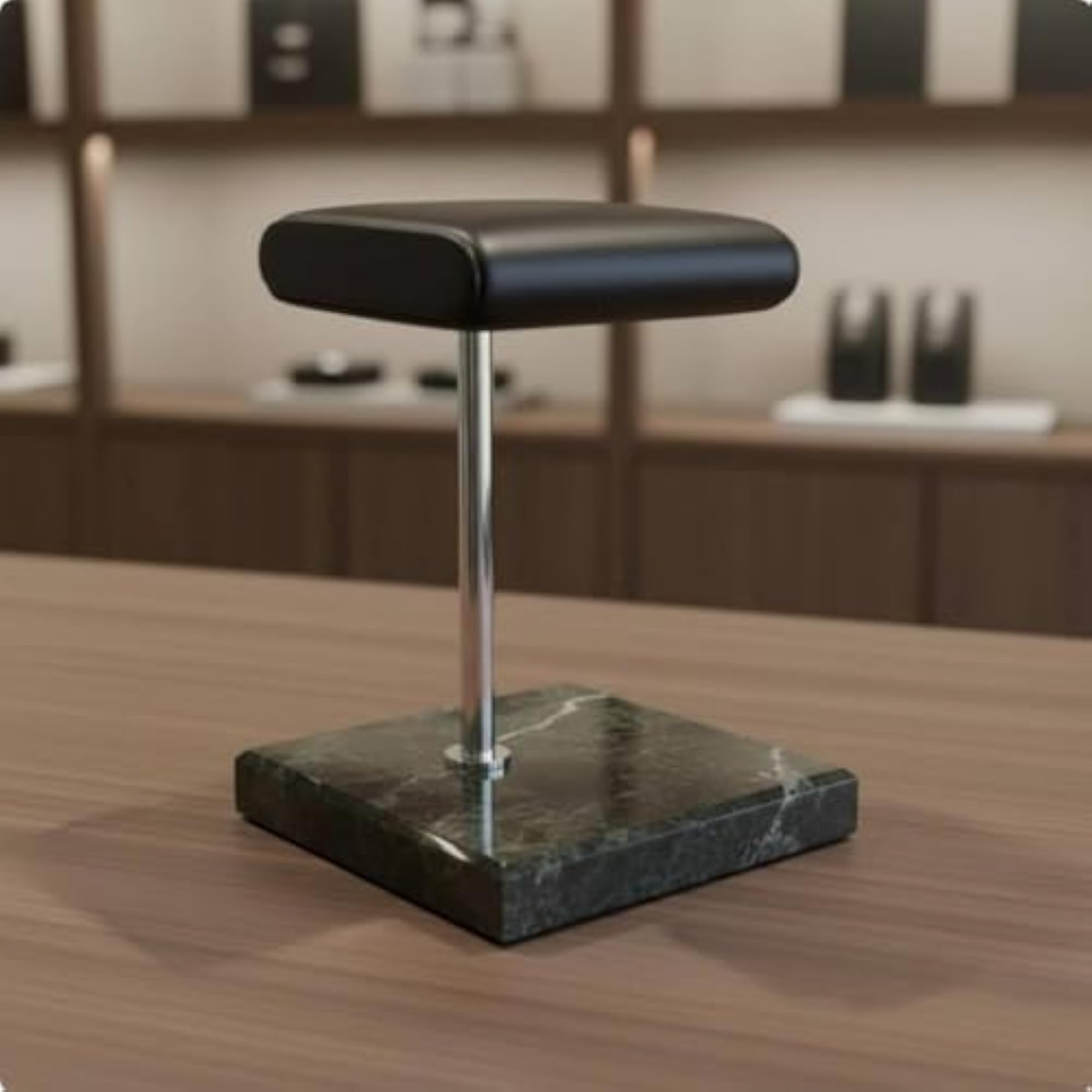 Luxury Green Marble Base Watch Stand for Dressing Table