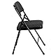 Flash Furniture 4er Set gepolsterter Klappstuhl Stoff schwarz Gemustert