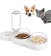 auvstar 3in1 Katzennäpf Hundenäpf,Futterschüssel Katze Hunde und Trinknapf,Futterstation für Katz...