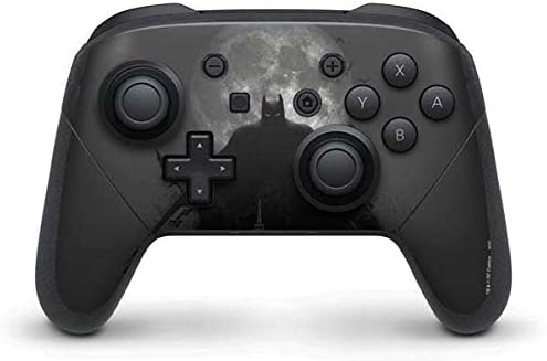 Skinit Decal Gaming Skin Compatible with Nintendo Switch Pro Controller - Officially Licensed DC Comics Batman in The Sky Design