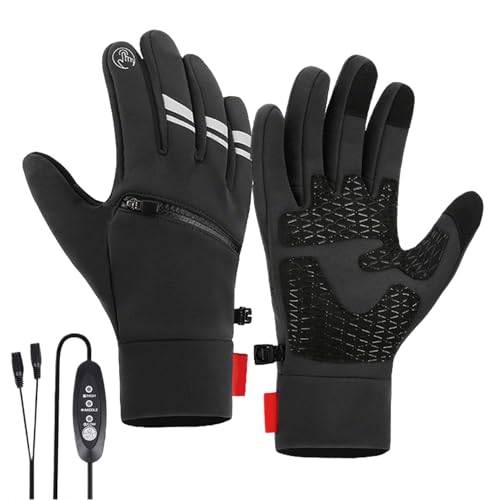 Guantes térmicos eléctricos con niveles de calor regulables y bolsillos prácticos