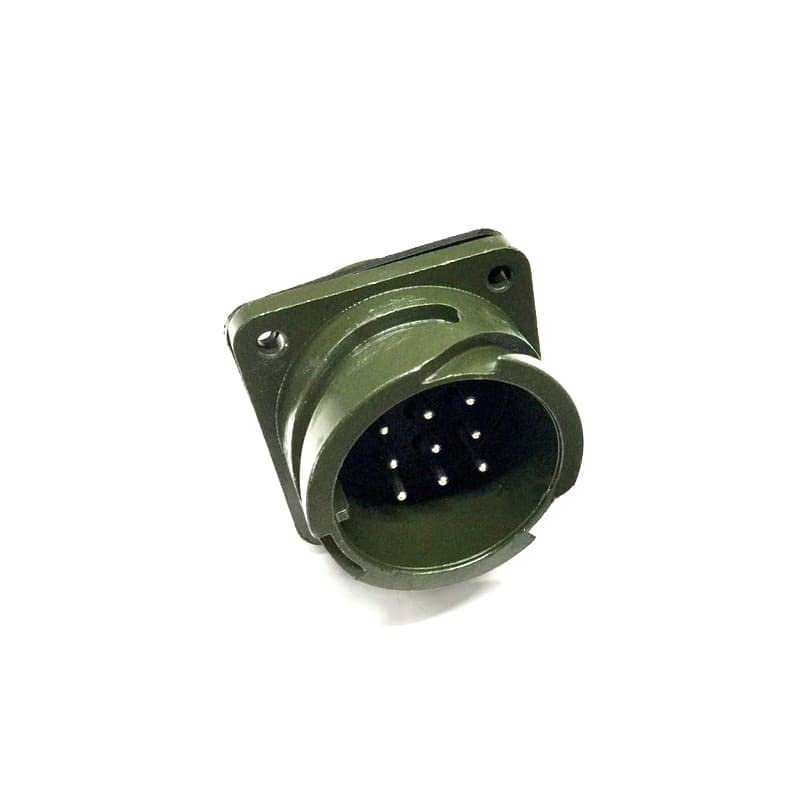 Military Spec Connectors MS3102A22-20 Circular Connector MIL-DTL-5015 Series Box Mount Receptacle 9 Contacts Solder Pin Bayonet Connector