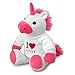 printplanet Stoff-Einhorn mit Namen Alicia - Kuscheltier mit Design I Love - Stofftier, Plüschtier
