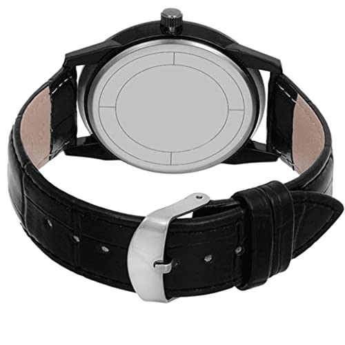 AROA New for FC Barcelona Edition Black Metal Type Analog Model : 257 Black Strap Blue and Red Dial for Men Stylish for Boys