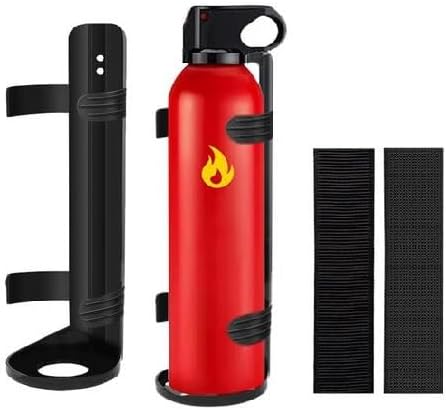 Car Fire Extinguisher Bracket - 21×7cm Fire Extinguisher Mount, Self Adhesive Fire Extinguisher Holder, Space Saving Fire Extinguisher Wall Brackets for Car