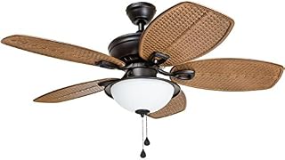 Harbor Breeze Cedar Shoals 44-in Oil Rubbed Bronze Indoor/Outdoor Ceiling Fan with Light