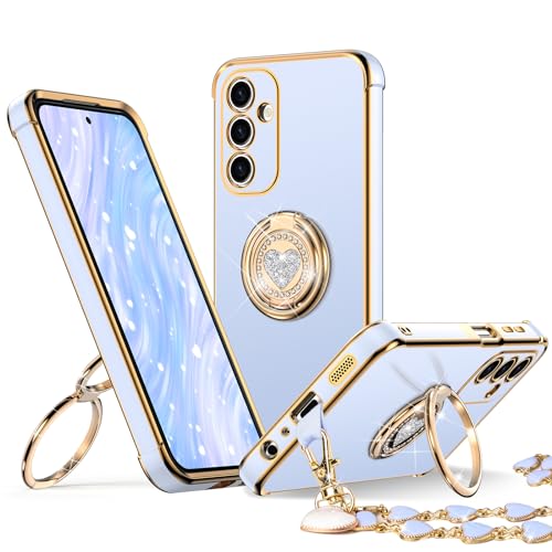 Coque pour Galaxy A35 5G cadeau idéal filles avec anneau cœur