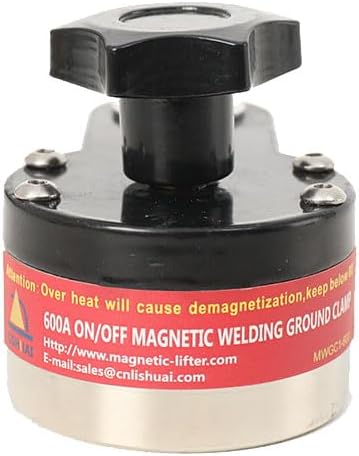 600A Magnetic Welding Ground Clamp, Switchable Magnet Welding Holder, Grounding Magnetic Connector Earth Switch for Welding Fixed