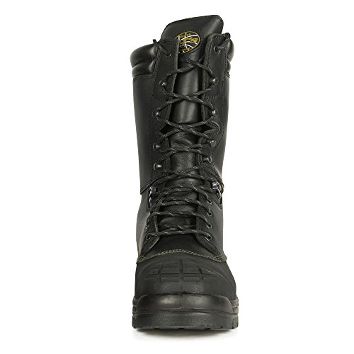 Oliver 65 Series 10" Leather Puncture-Resistant Waterproof Men's Steel Toe Mining Boots With Metatarsal Guard, Black (65690) #TOP4