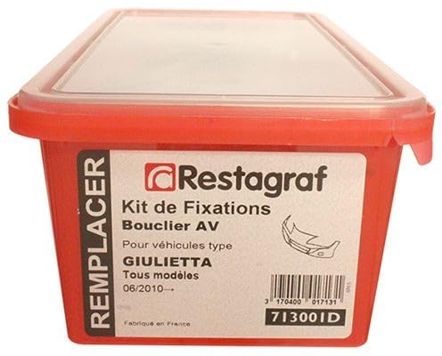 Restagraf 713001D Kit de Accesorios con clips reforzados para paragolpes delantero sin holguras