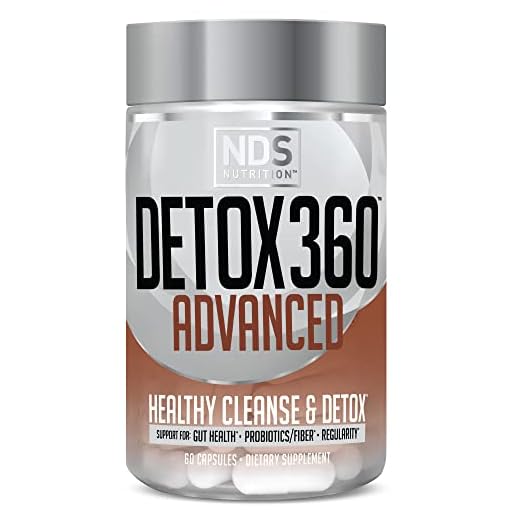 FitLife Brands Nutrition Detox 360 Advanced - Cleanse & Detox with Probiotics & Fiber to Support Gut Health & Wellness, Bowel Movements, Regularity & Digestive Function & Remove Toxins (60 Capsules)