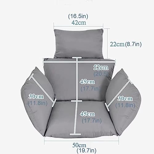 Coussin pour chaise hamac violet confortable avec dossier de jardin - 3
