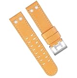 SFZSUK per Hamilton Aviation Watch H77616533 H77616533 Orologio in Stile Militare Khaki Guochi Cuoio Jazz Field Men Watchband
