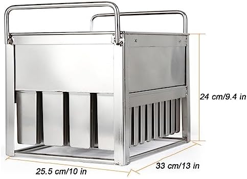 Stainless Steel Popsicle Mold with 40 Grooves, Ideal for Homemade and Commercial Ice Cream Making, Perfect DIY Ice Pop Solution